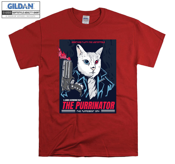 The Purrinator Terminatior Movie T-shirt