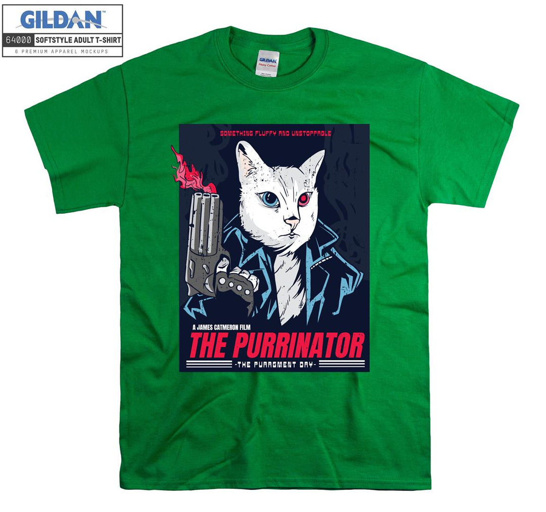 The Purrinator Terminatior Movie T-shirt