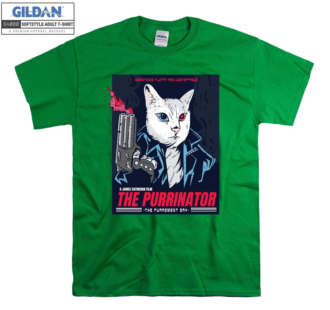 The Purrinator Terminatior Movie T-shirt