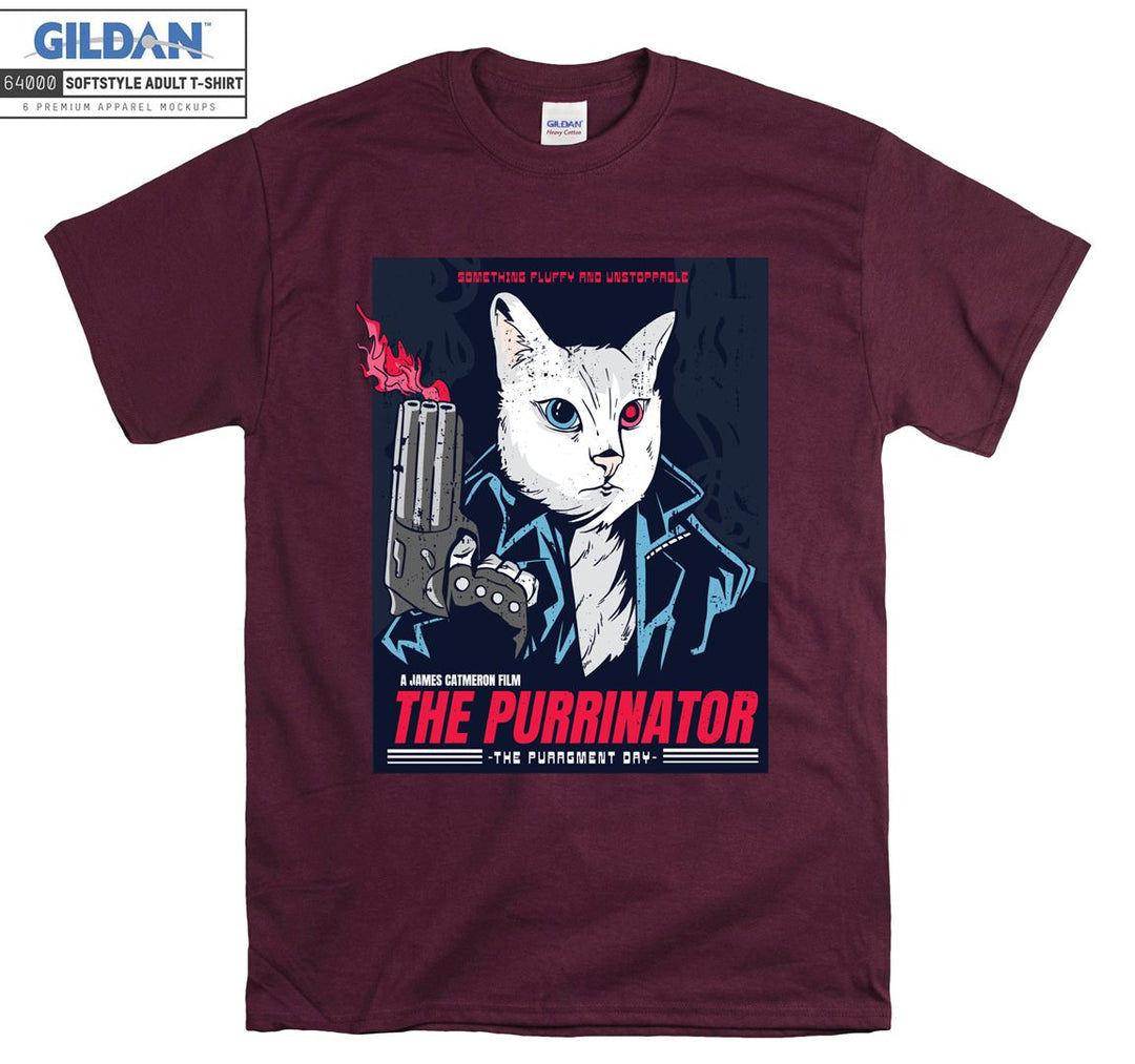 The Purrinator Terminatior Movie T-shirt