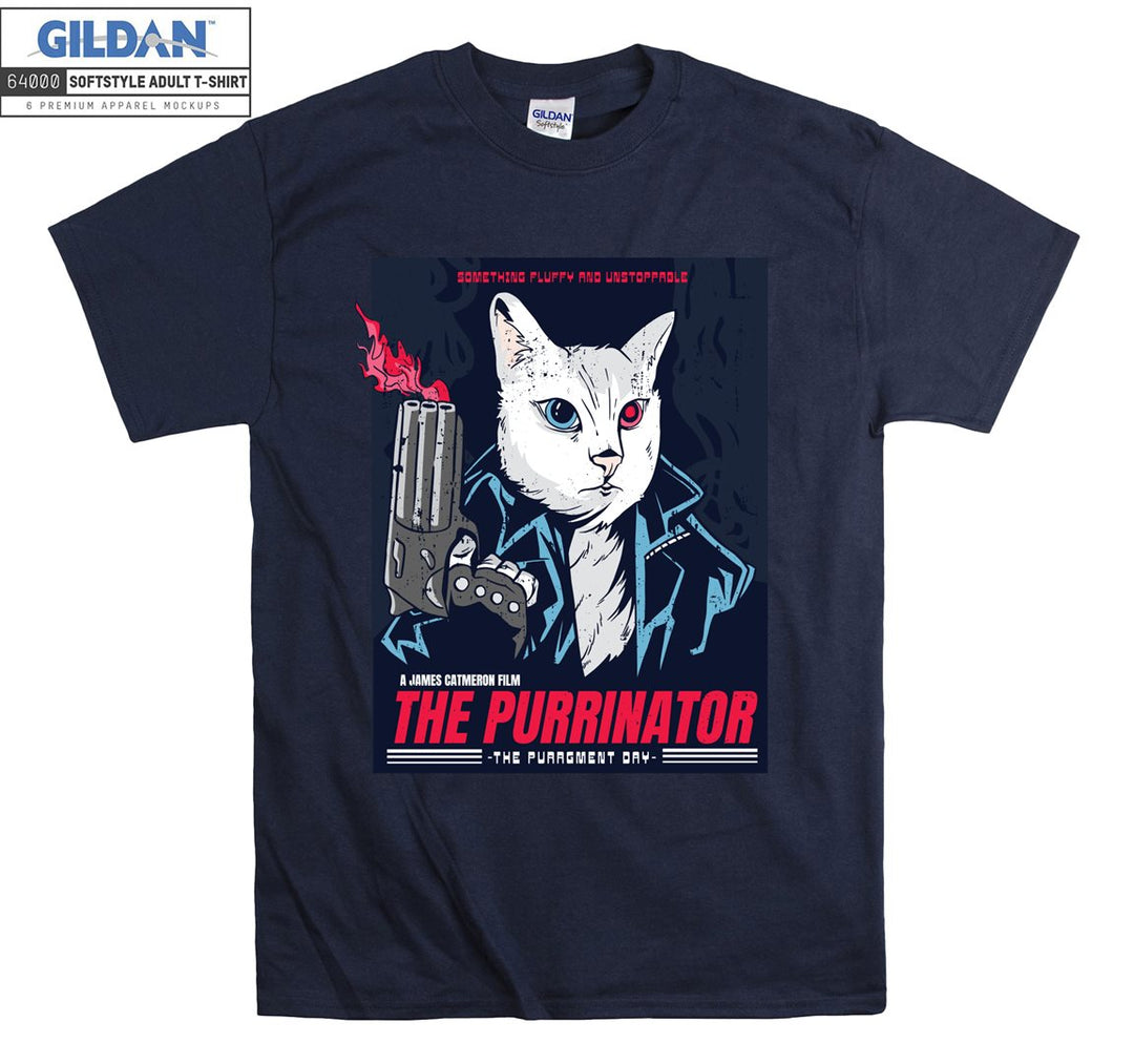 The Purrinator Terminatior Movie T-shirt