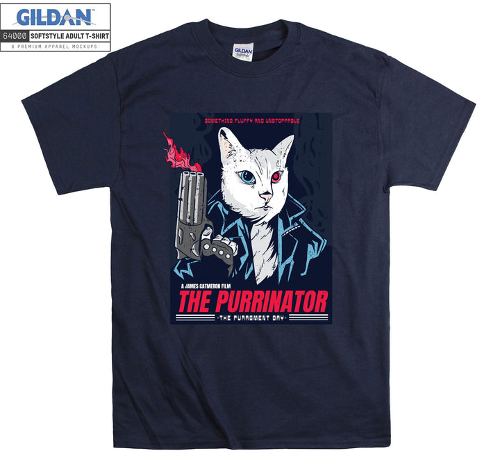 The Purrinator Terminatior Movie T-shirt