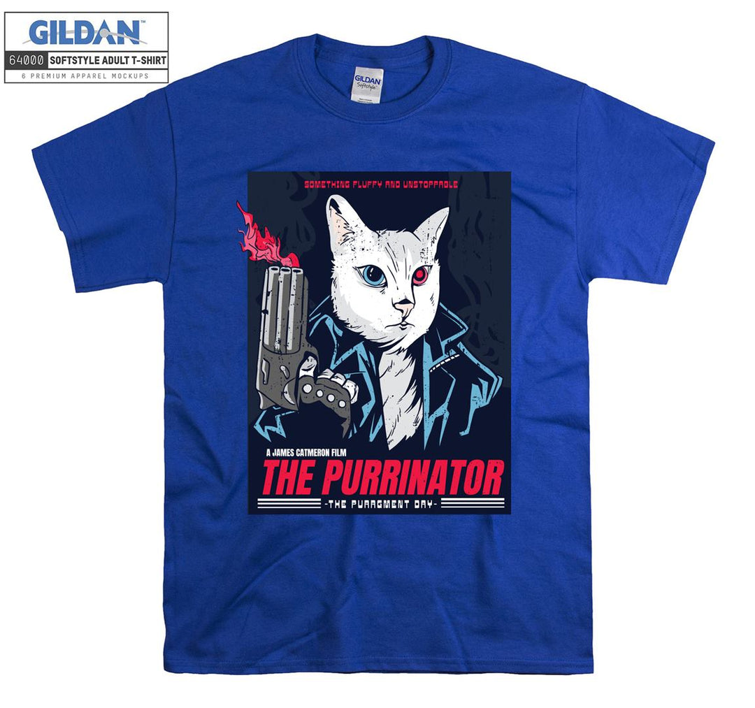 The Purrinator Terminatior Movie T-shirt