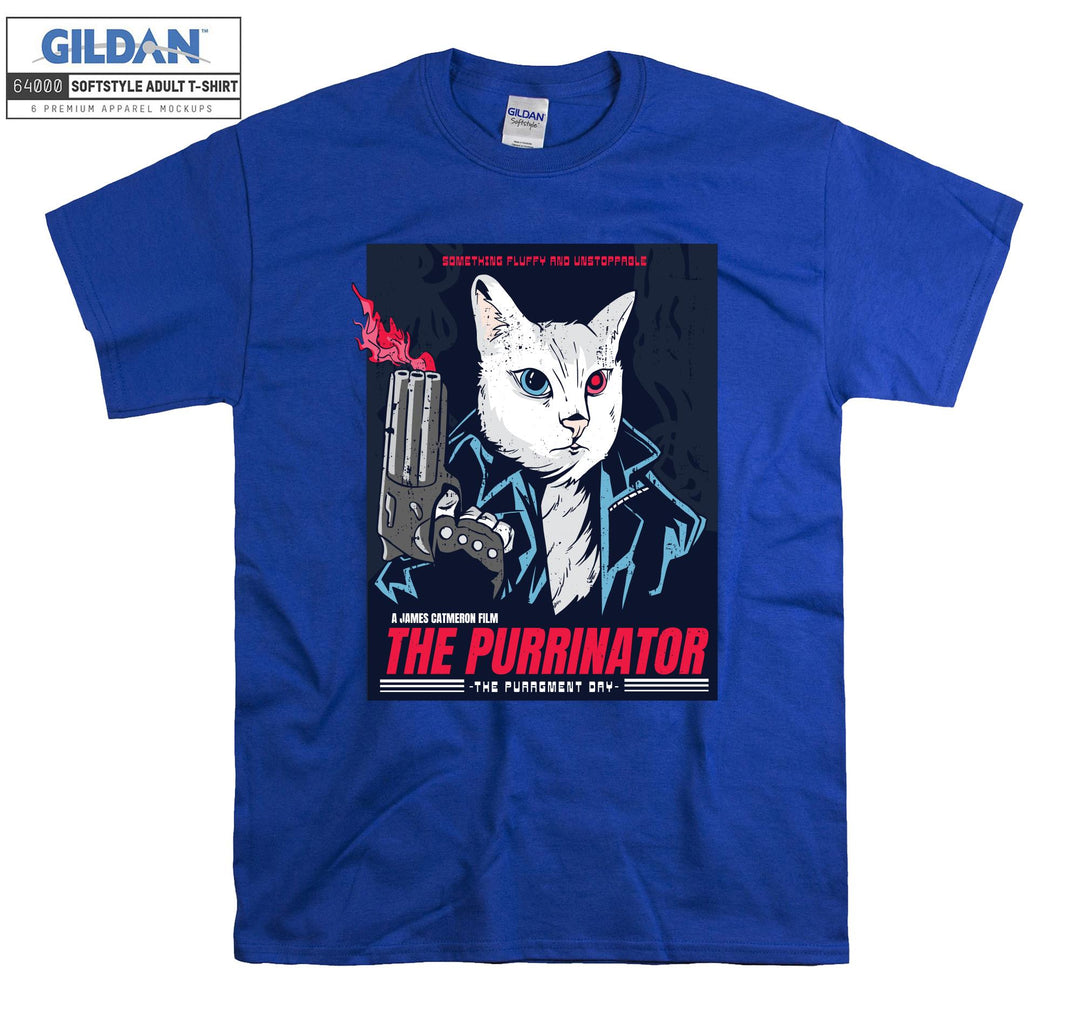 The Purrinator Terminatior Movie T-shirt