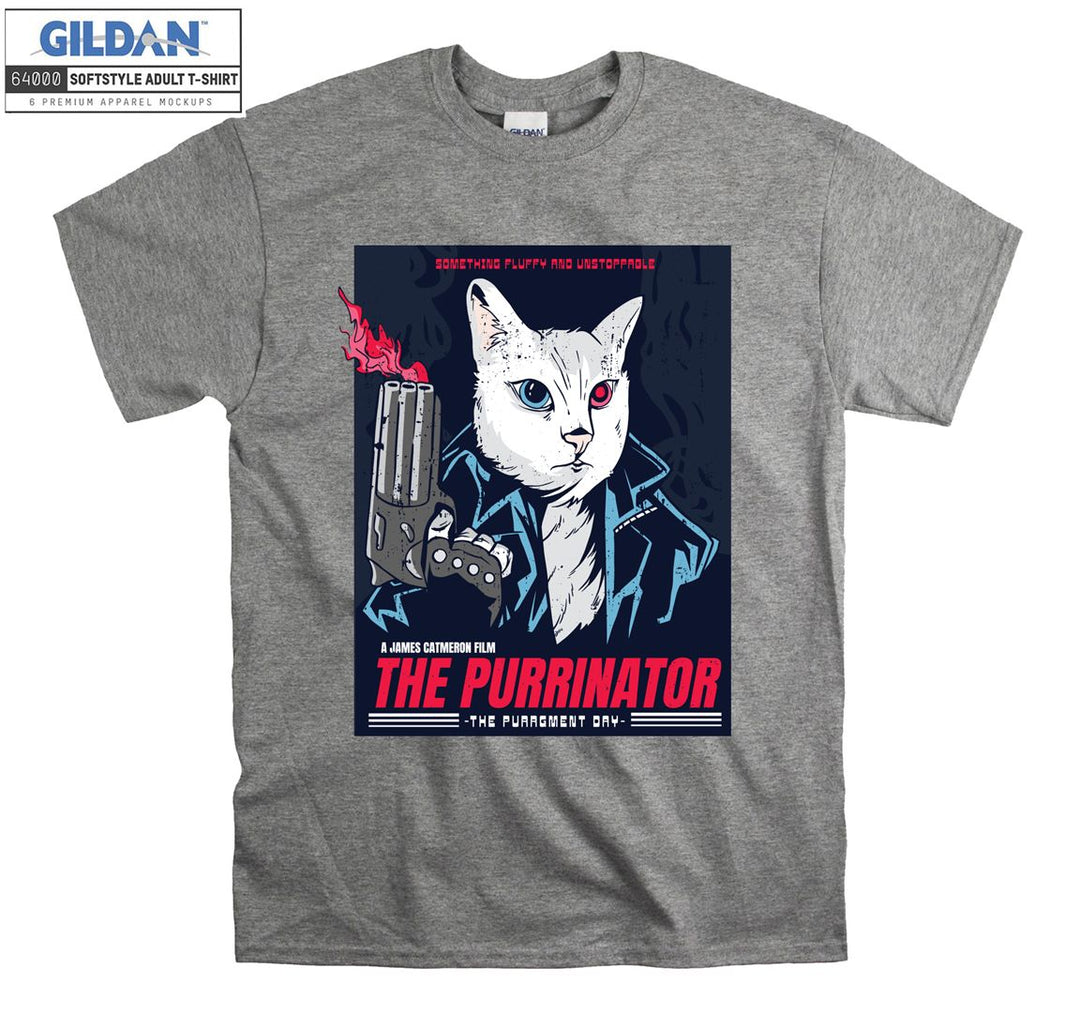 The Purrinator Terminatior Movie T-shirt