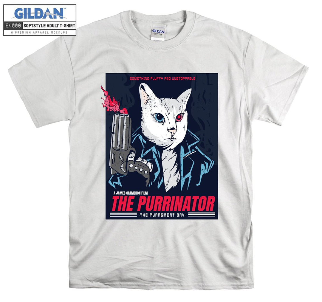 The Purrinator Terminatior Movie T-shirt