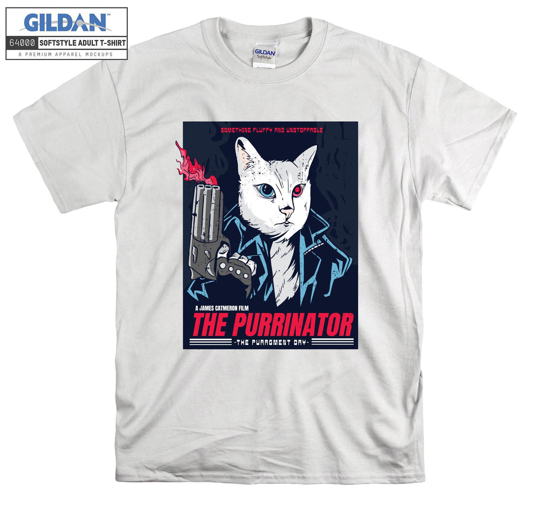 The Purrinator Terminatior Movie T-shirt