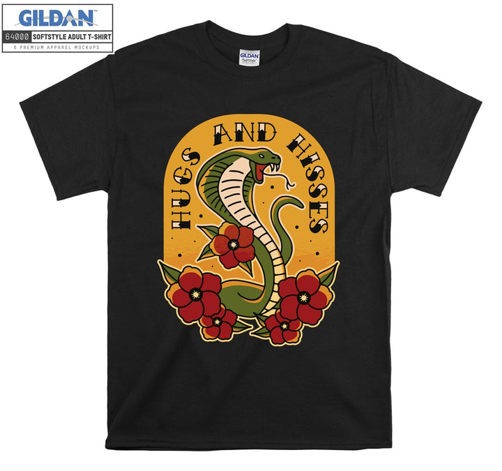 Cobra hugs and hisses T-shirt