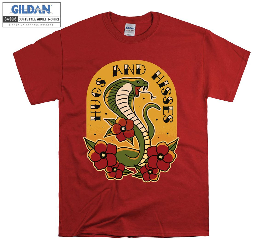 Cobra hugs and hisses T-shirt