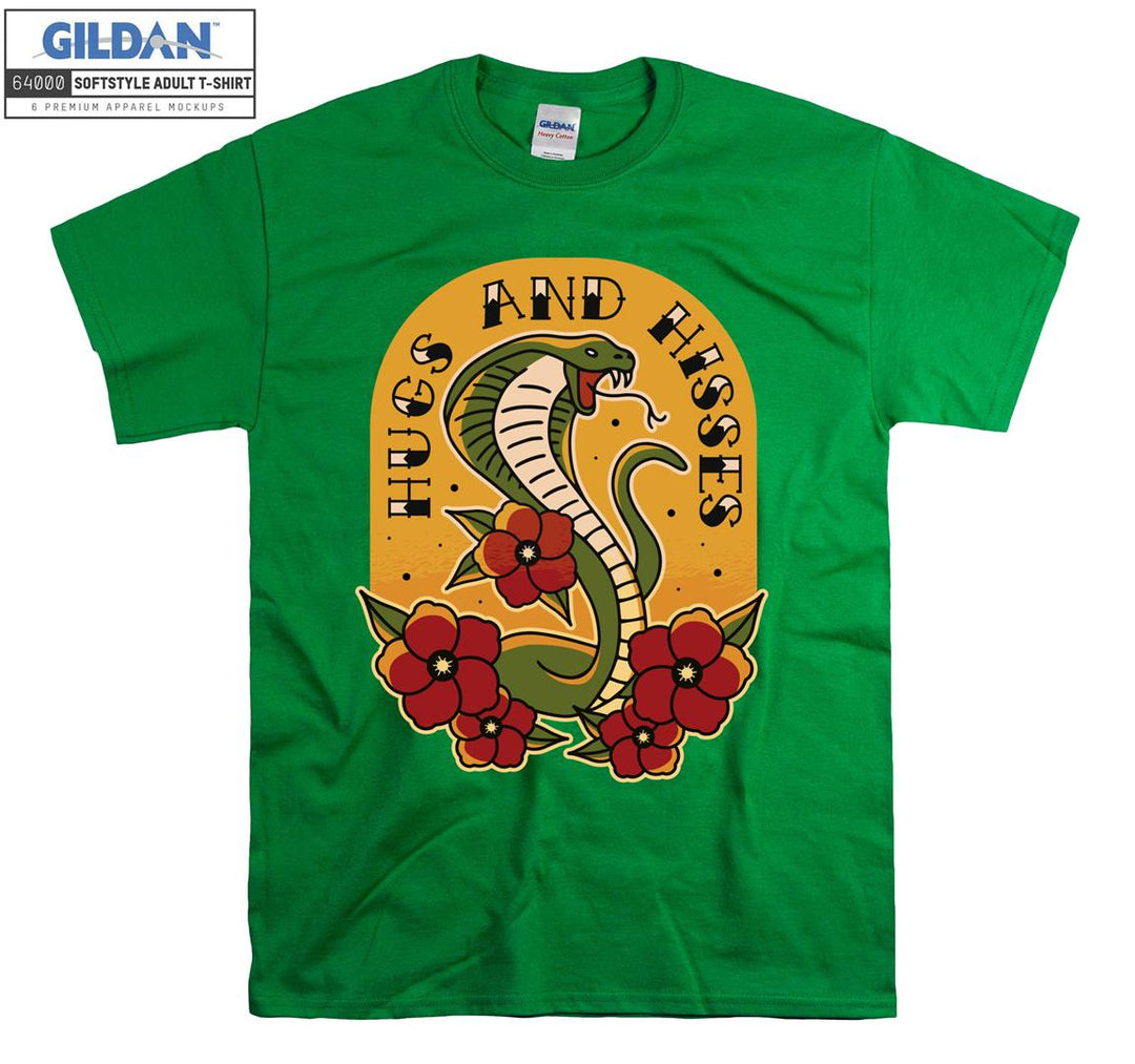 Cobra hugs and hisses T-shirt