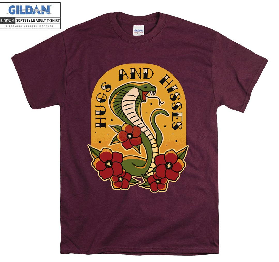 Cobra hugs and hisses T-shirt