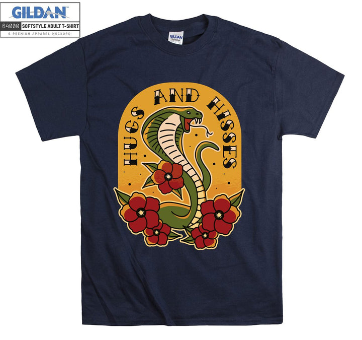 Cobra hugs and hisses T-shirt