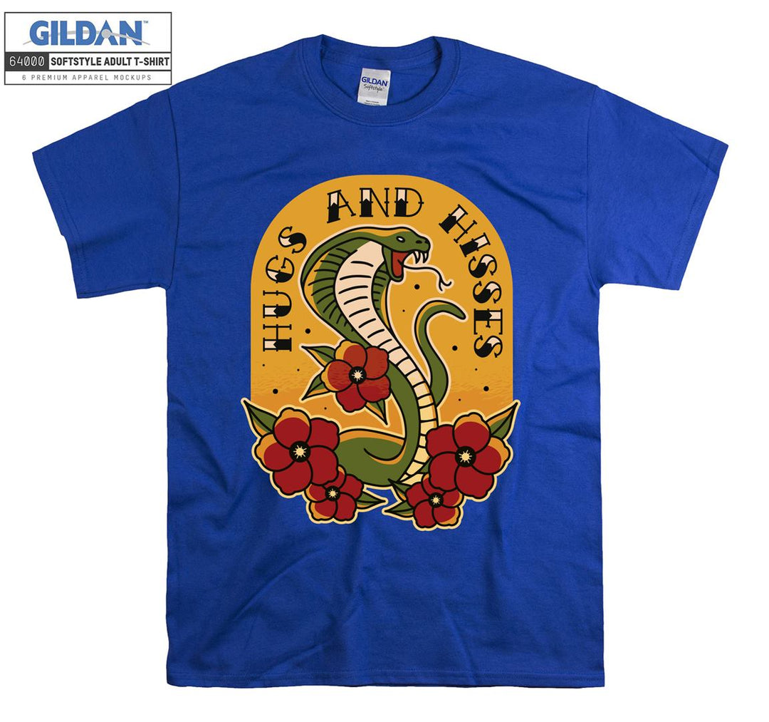 Cobra hugs and hisses T-shirt