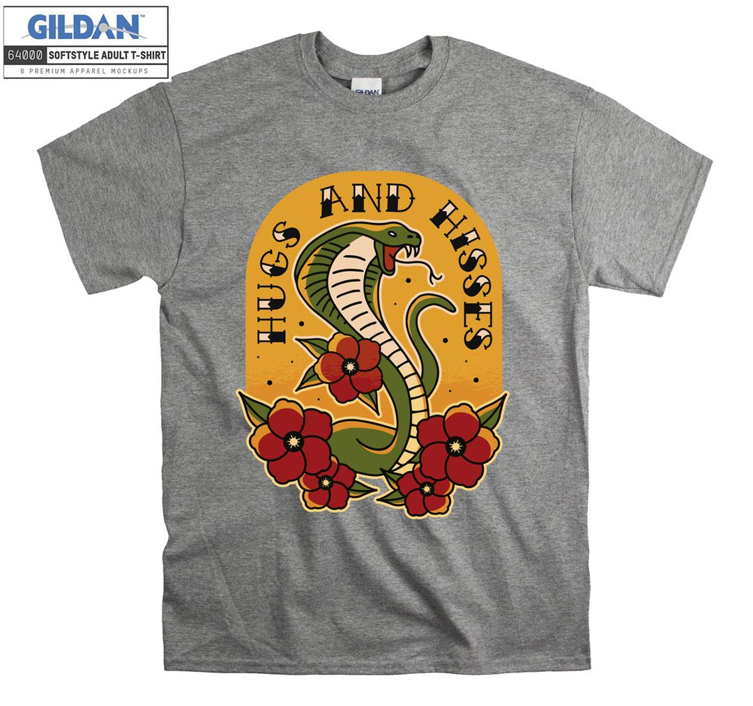 Cobra hugs and hisses T-shirt