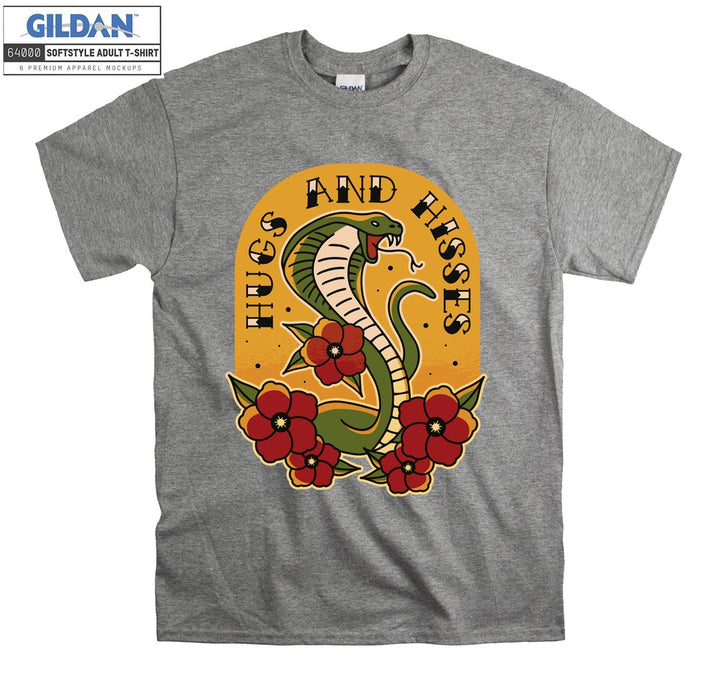 Cobra hugs and hisses T-shirt