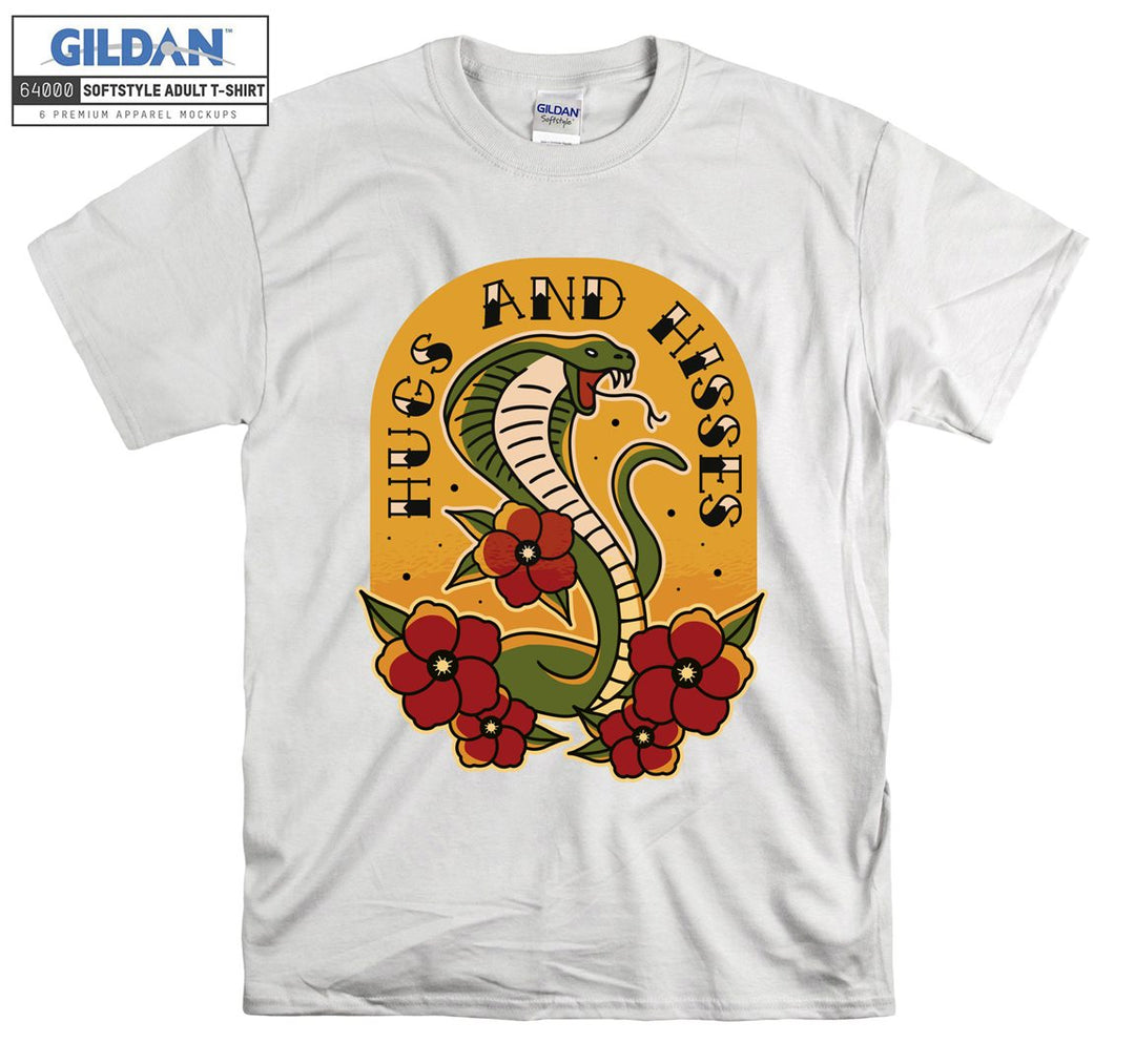 Cobra hugs and hisses T-shirt