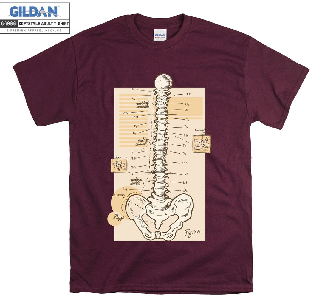 Skeleton human figure T-shirt