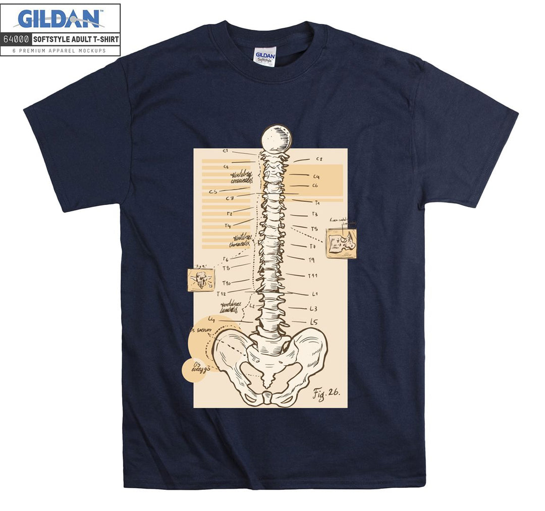 Skeleton human figure T-shirt