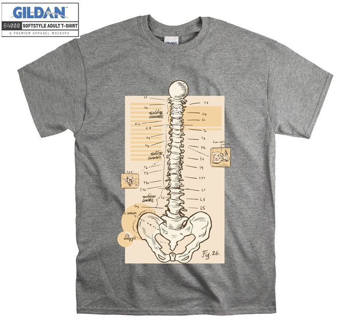 Skeleton human figure T-shirt