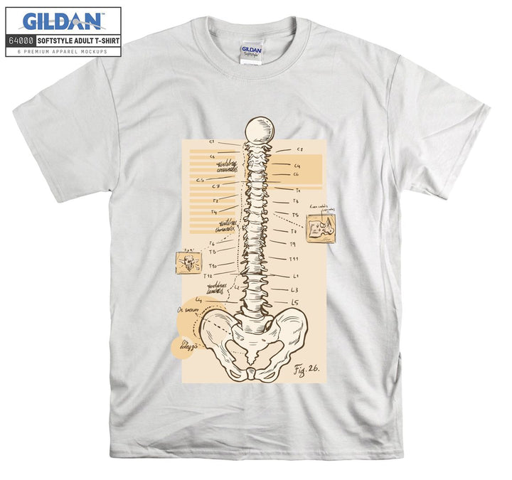 Skeleton human figure T-shirt