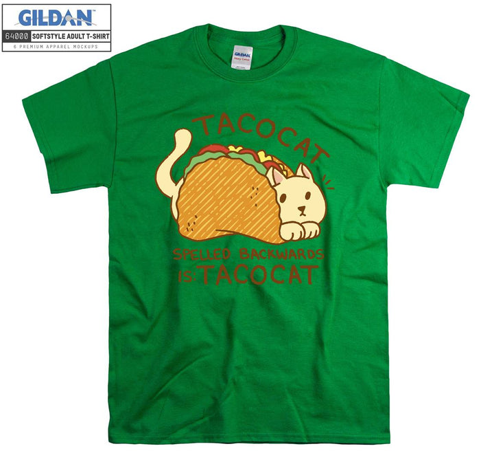 Spelled Backwards is Tacocat T-shirt