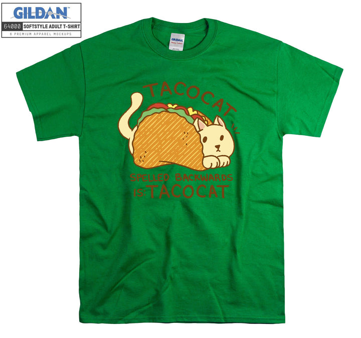 Spelled Backwards is Tacocat T-shirt