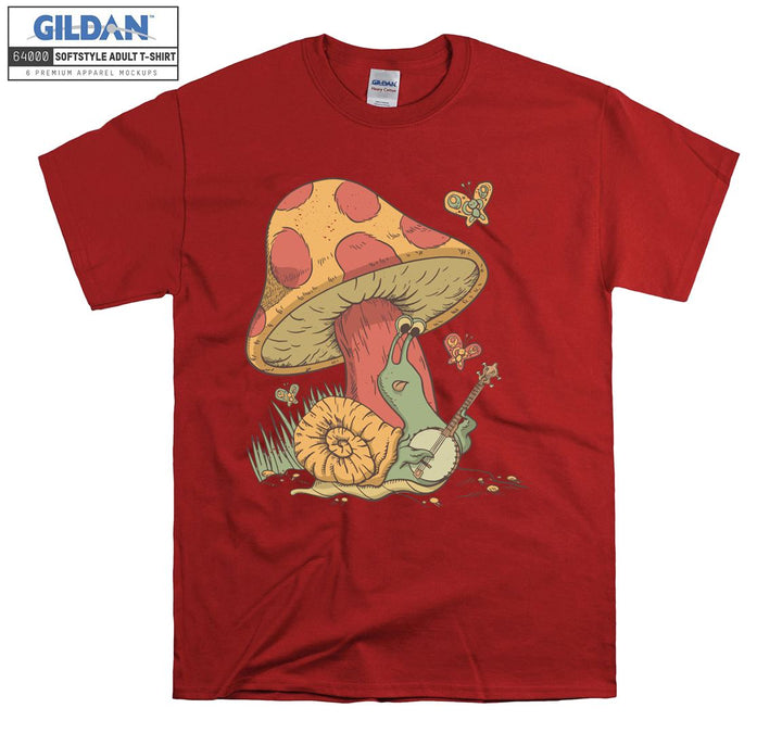 Funny cartoon animal figure snail T-shirt