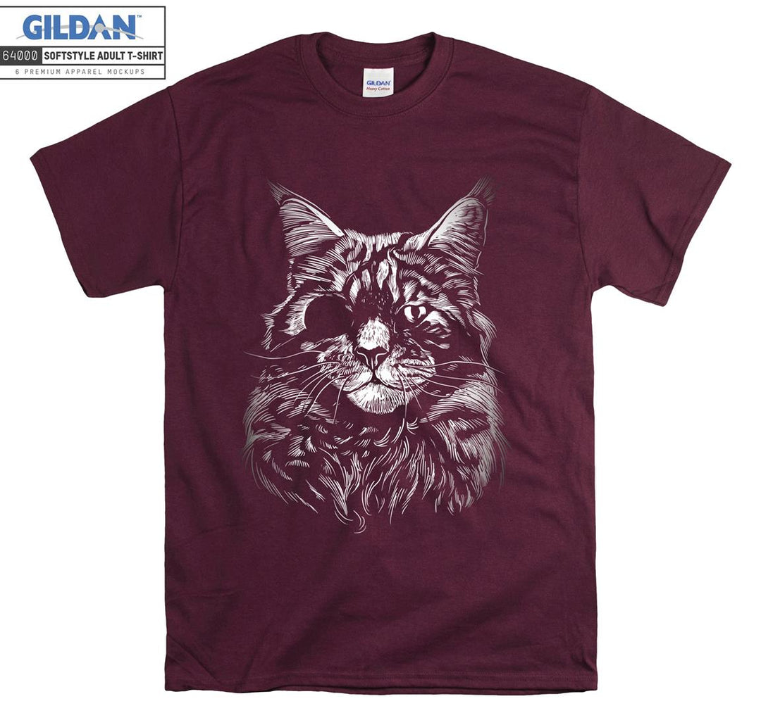 Sketch Persian Cat Pirate T-shirt