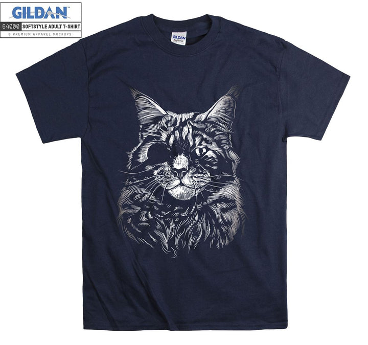 Sketch Persian Cat Pirate T-shirt