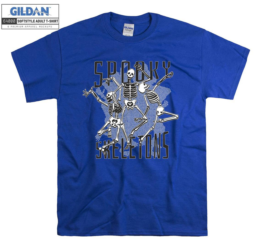 Spooky skeletons funny figure T-shirt