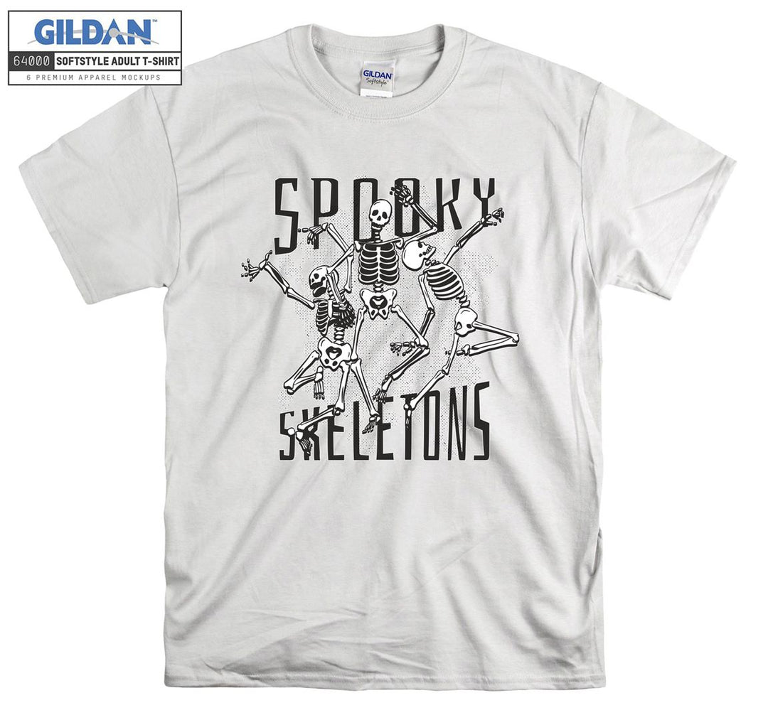 Spooky skeletons funny figure T-shirt