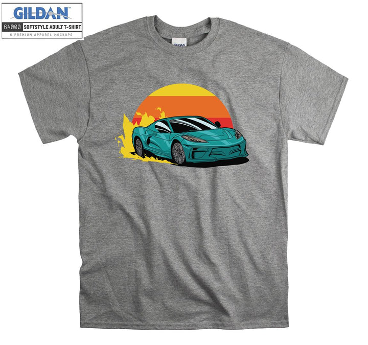 Cool Super Car Figure T-shirt