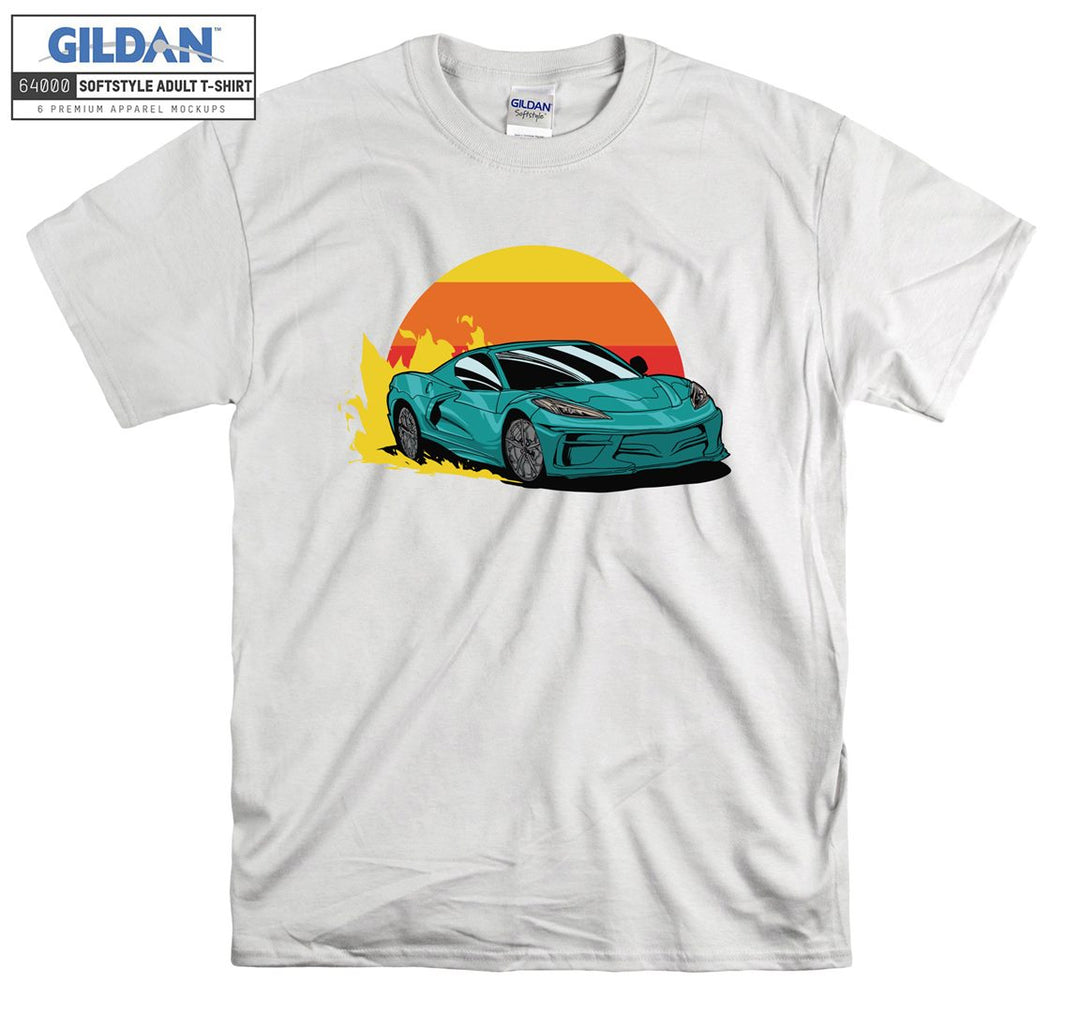 Cool Super Car Figure T-shirt