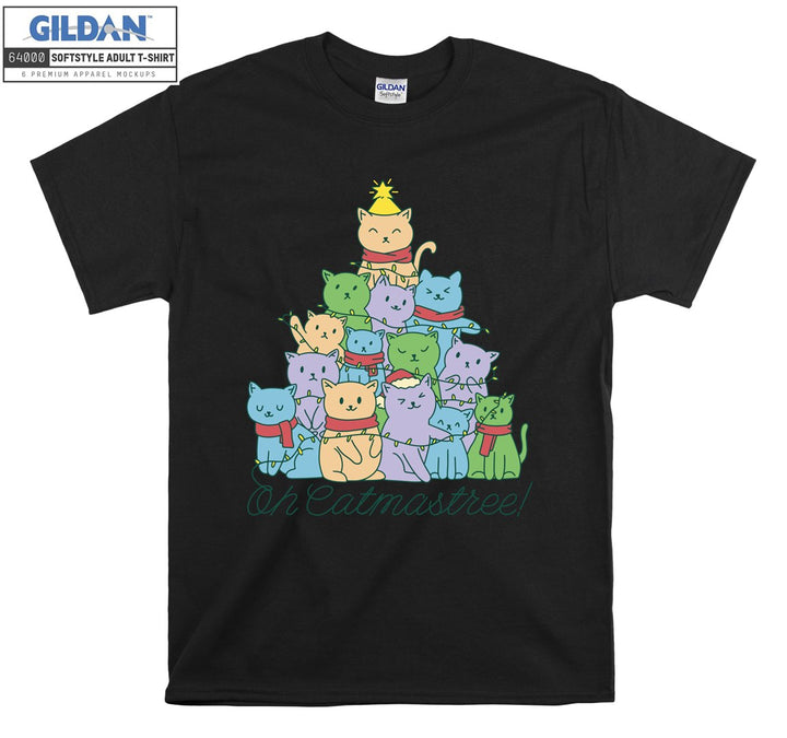 Catmastree Christmas Tree figure T-shirt