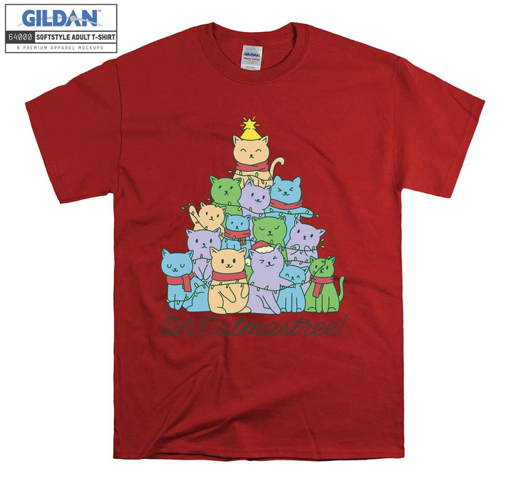 Catmastree Christmas Tree figure T-shirt