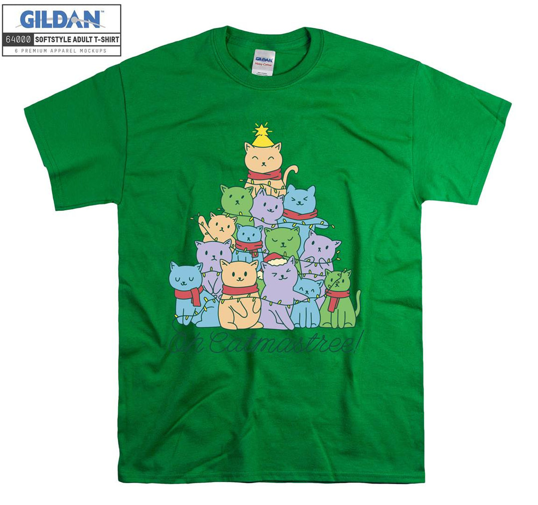 Catmastree Christmas Tree figure T-shirt