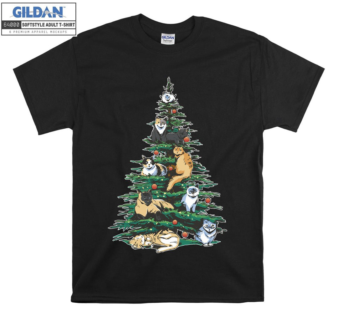 Christmas Tree Cats T-shirt