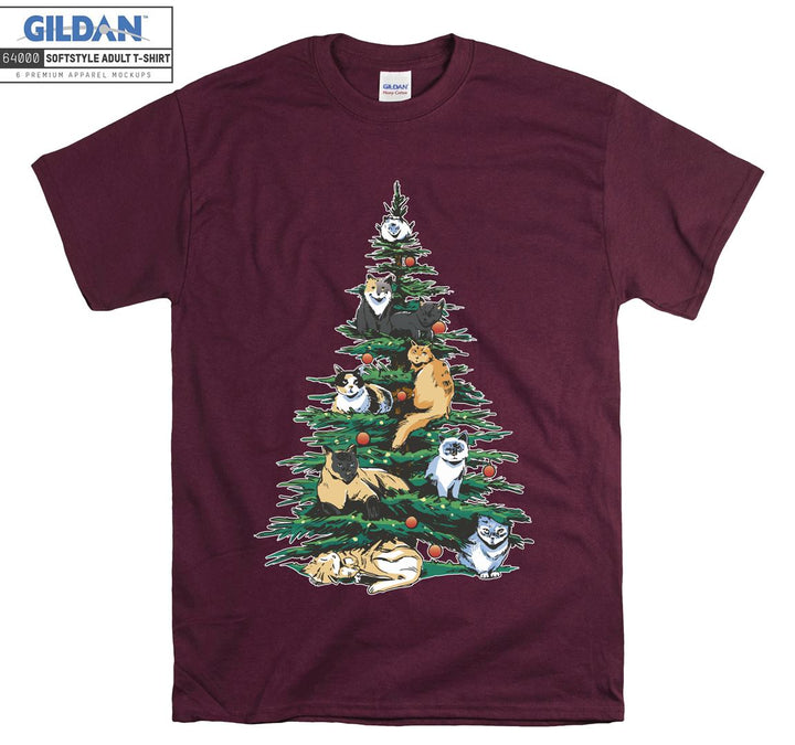 Christmas Tree Cats T-shirt