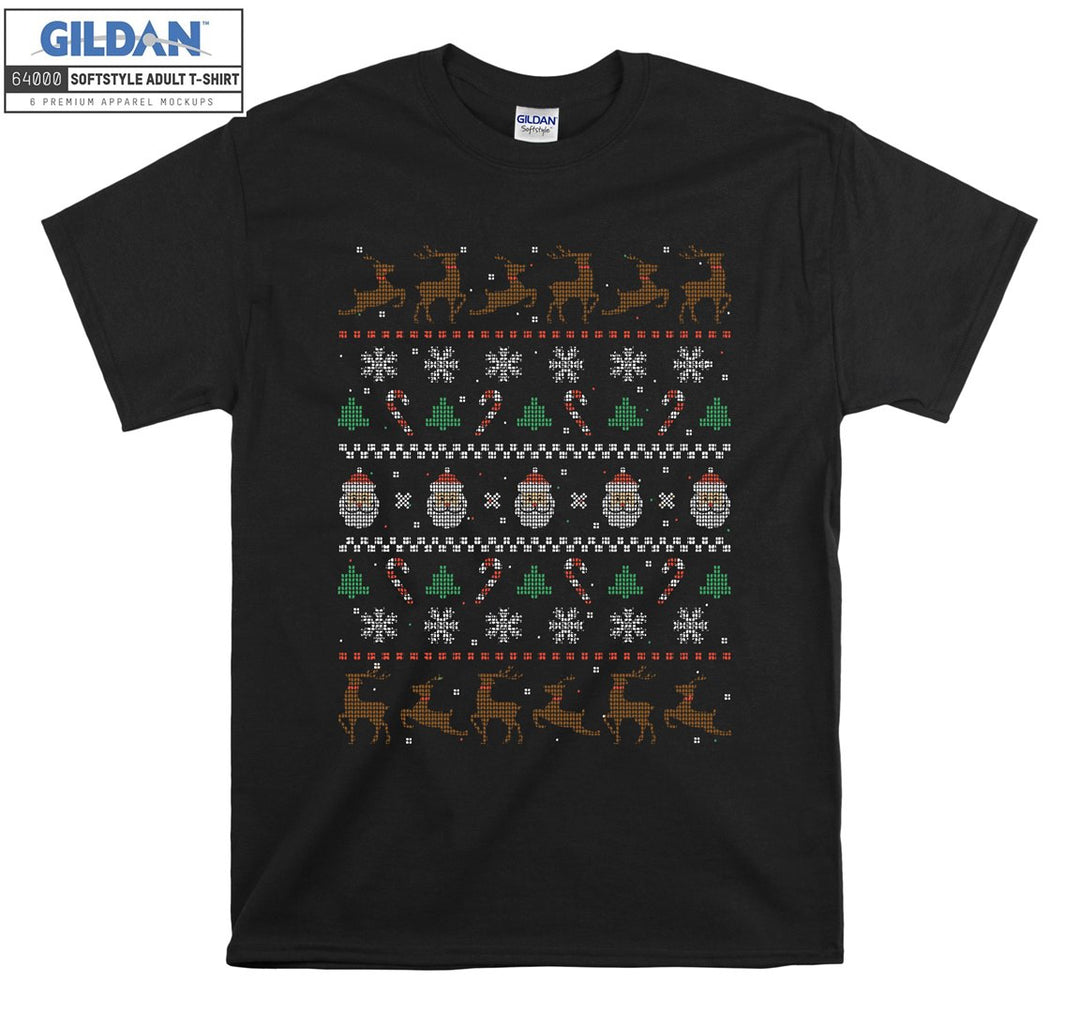 Christmas Funny Figure Noel Faces T-shirt