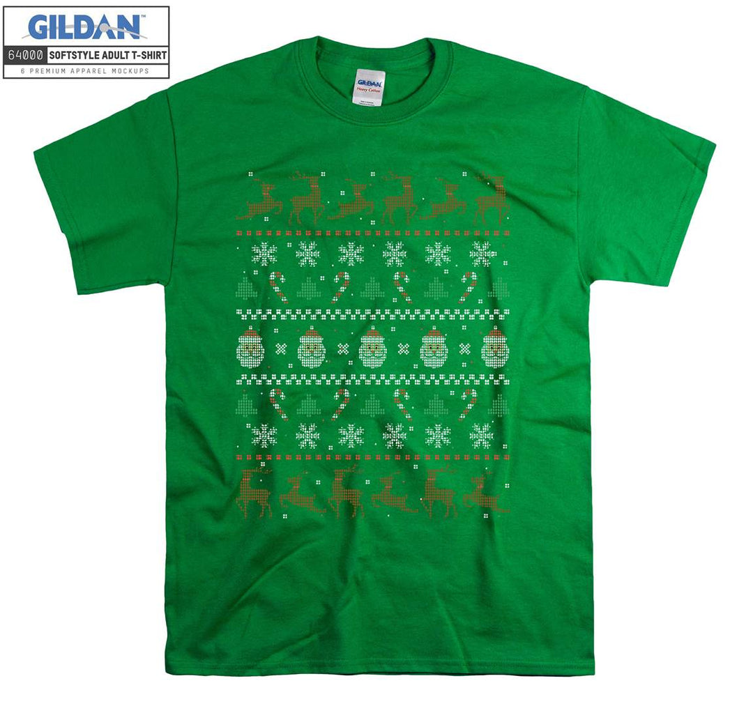 Christmas Funny Figure Noel Faces T-shirt