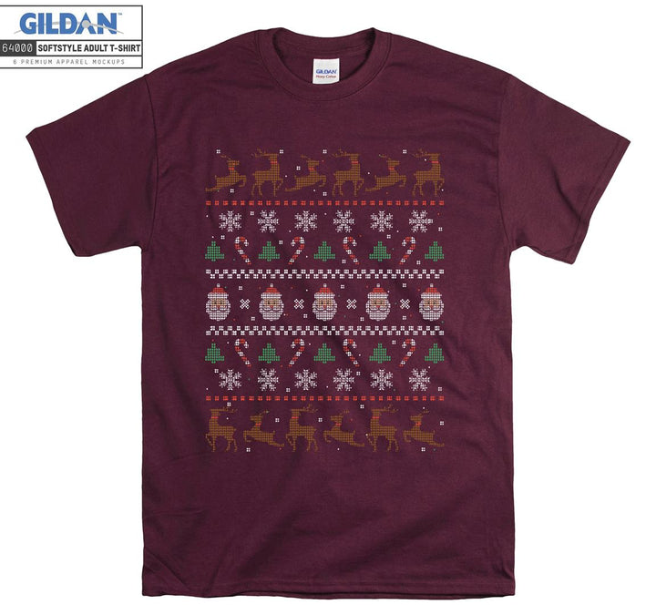 Christmas Funny Figure Noel Faces T-shirt