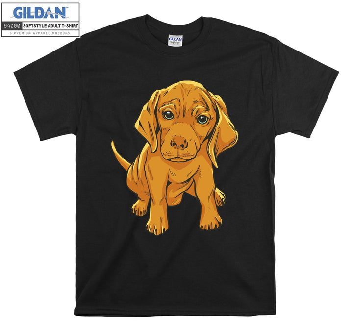 Cute small dog figure T-shirt