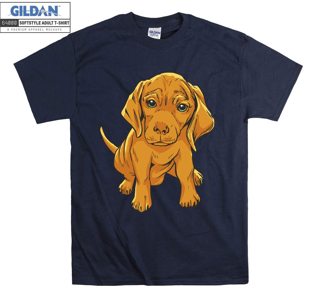 Cute small dog figure T-shirt