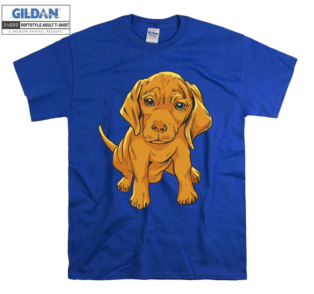 Cute small dog figure T-shirt