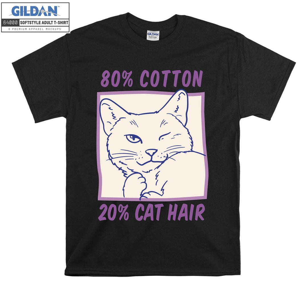 80% Cotton 20% Cat Hair T-shirt