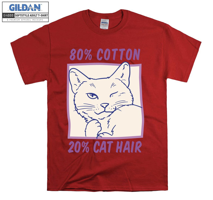 80% Cotton 20% Cat Hair T-shirt