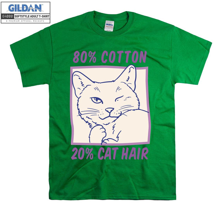 80% Cotton 20% Cat Hair T-shirt