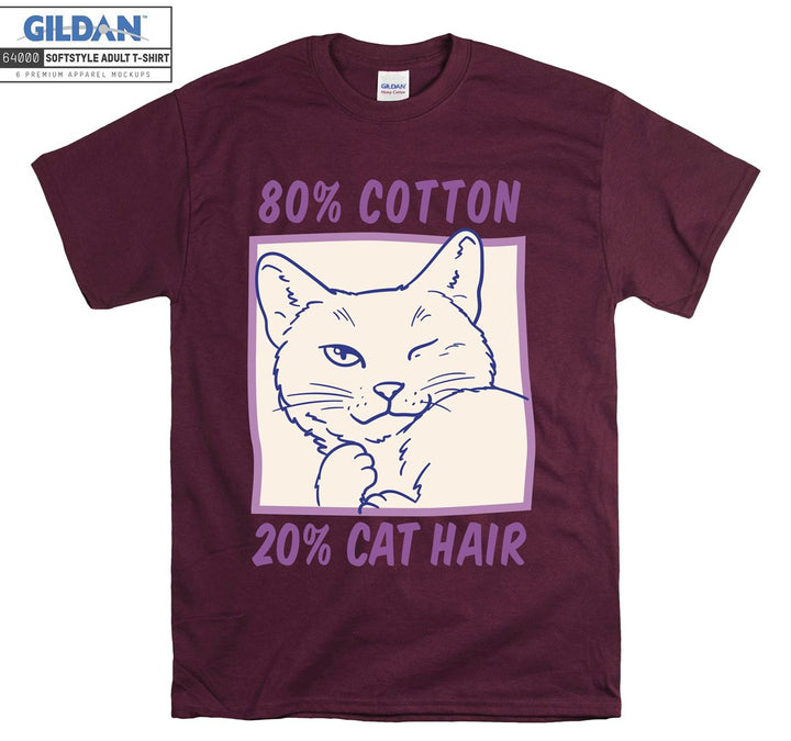 80% Cotton 20% Cat Hair T-shirt