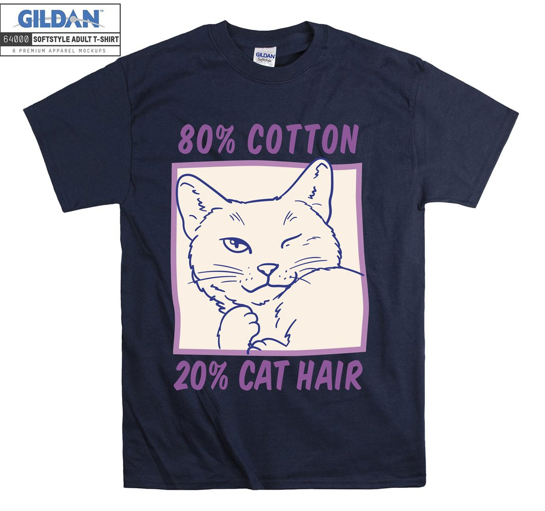 80% Cotton 20% Cat Hair T-shirt