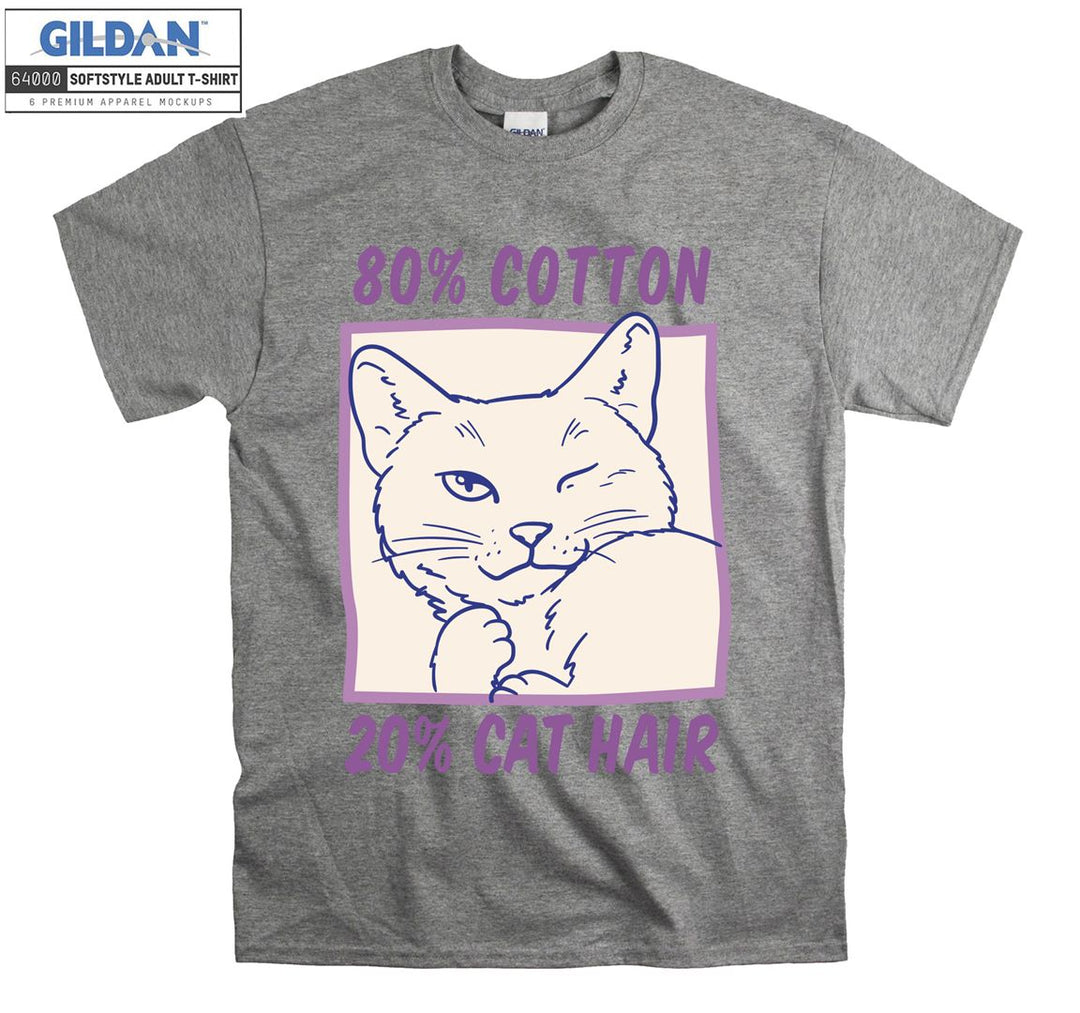 80% Cotton 20% Cat Hair T-shirt